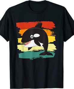 Cartoon Orca Whale I Orca Art I Orca Whale I Kids Orca T-Shirt