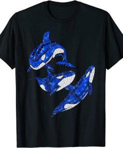 Tribal Orca Killer Whales T-Shirt