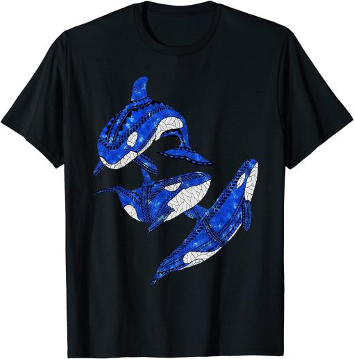 Tribal Orca Killer Whales T-Shirt