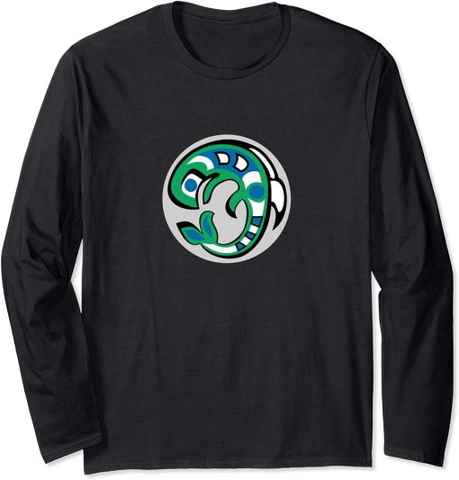 Pacific Northwest Orca Whale Long Sleeve T-Shirt