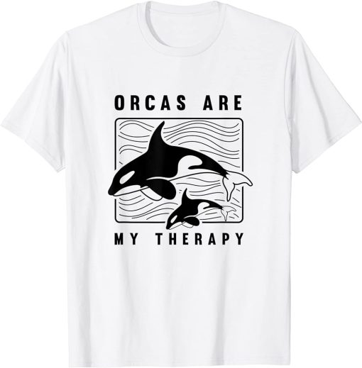 Sea Animal Nature Orcas as Therapy Whale T-Shirt